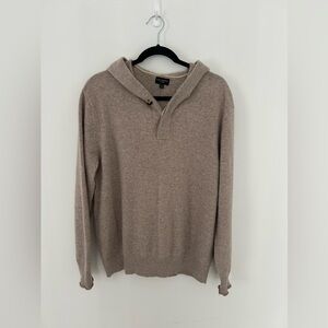 Club Monaco 100% cashmere hood sweater